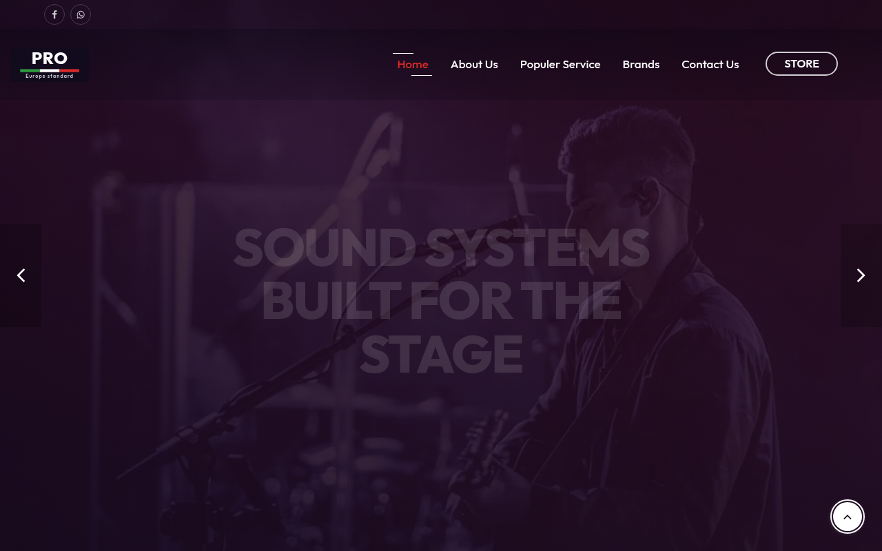 ProSound website screenshot