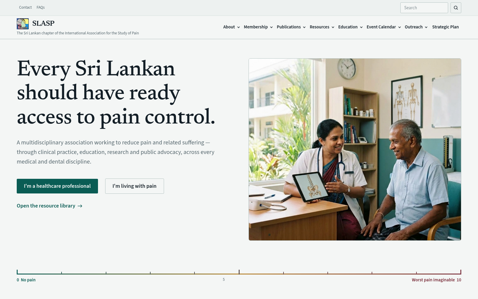 SLASP website screenshot