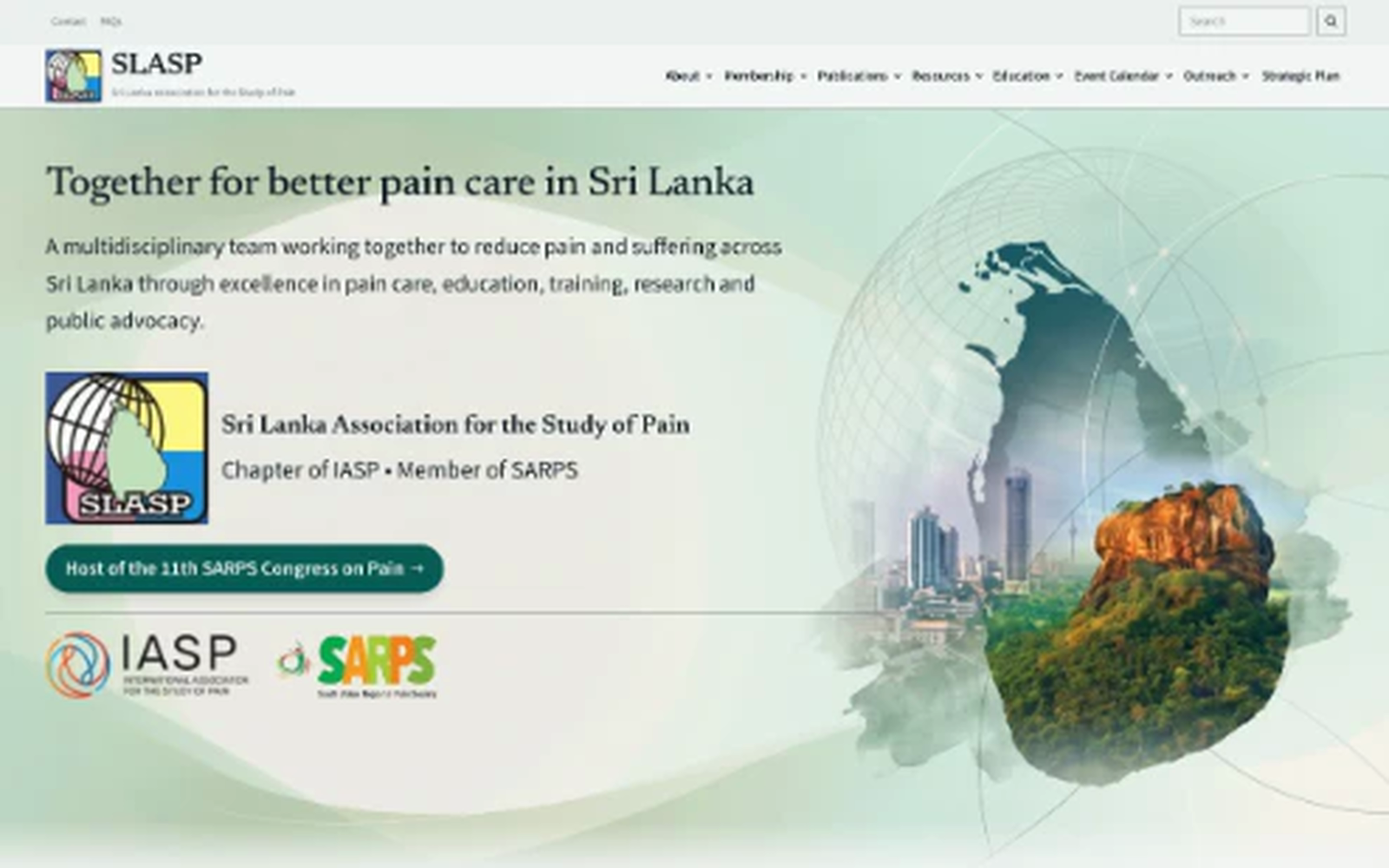 SLASP website screenshot